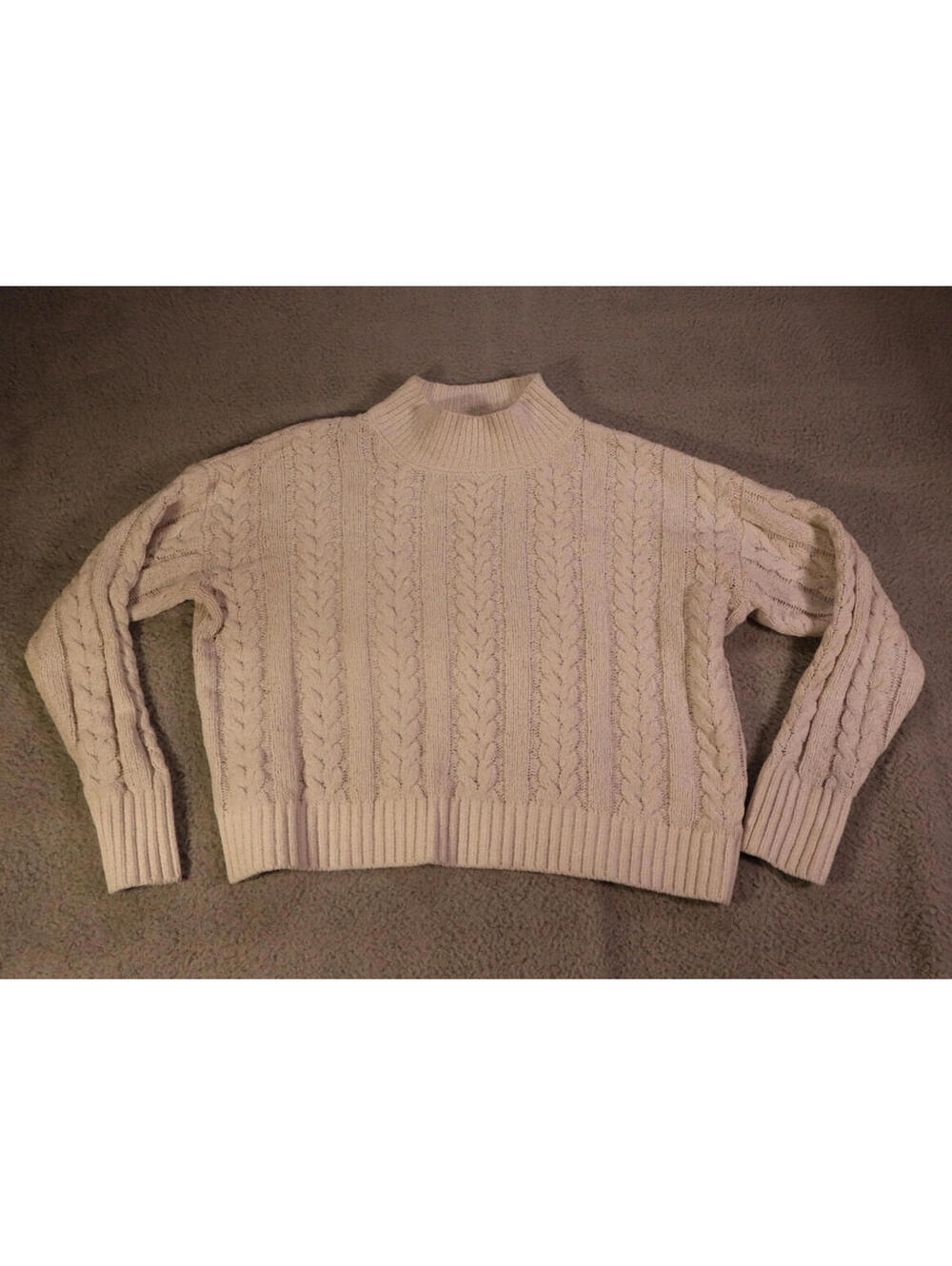 Hippie Rose Juniors Small Knit Cardigan Sweater White